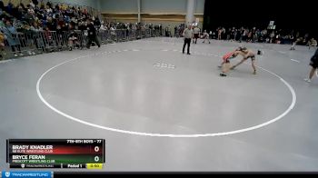 77 lbs Cons. Round 3 - Brady Knadler, NB Elite Wrestling Club vs Bryce Feran, Prescott Wrestling Club