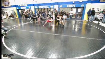 83 lbs Consi Of 8 #2 - Saylor West, Fort Gibson Youth Wrestling vs Ava Henderson, HURRICANE WRESTLING ACADEMY