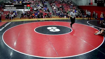 94 lbs 1st Place Match - Connor Roble, Greater Latrobe vs Reese Hand, Penn Trafford
