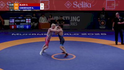 67 kg Semifinal - Otto Black, USA vs Diego Chkhikvadze, GEO