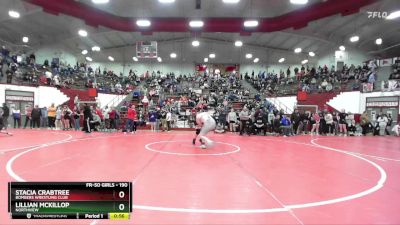 190 lbs Champ. Round 1 - Stacia Crabtree, Bombers Wrestling Club vs Lillian McKillop, Northview