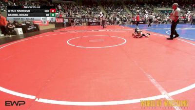 52 lbs Consi Of 16 #2 - Wyatt Harrison, Colorado Outlaws vs Gabriel Dugan, Kansas Young Guns