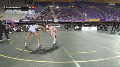 160 lbs Placement Matches (16 Team) - Taylor Graveman, North Central College vs Jasmine Robinson, McKendree University
