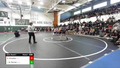 120 lbs Cons. Round 1 - Nathan Palmer, Camarillo vs Edrick Hinckley, Yucaipa