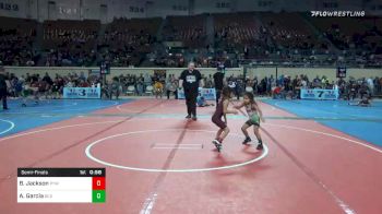 40 lbs Semifinal - Brooklyn Jackson, Perry Youth Wrestling vs Addaley Garcia, Blaine County Grapplers