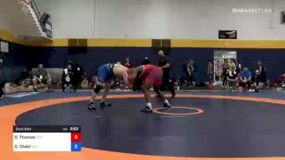 125 kg Consolation - Demertius Thomas, Pittsburgh Wrestling Club vs Daniel Chaid, California Regional Training Center (CA RTC)