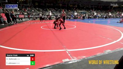 52 lbs Quarterfinal - Huntlee Holbrook, Simmons Academy Of Wrestling vs Tru Johnson, Ready RP Nationals