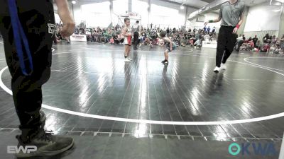 55 lbs Consi Of 8 #2 - Kyler Lands, Bartlesville Wrestling Club vs Cy Cox, Coweta Tiger Wrestling