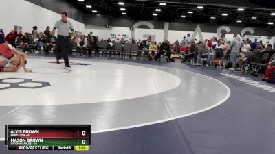 112 lbs Semis & 1st Wrestleback (8 Team) - Mason Brown, Untouchables vs Alyis Brown, Rebellion