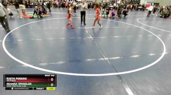 110 lbs Cons. Round 5 - Reanna Spangler, Maize Wrestling Club vs Raeya Perkins, Oklahoma