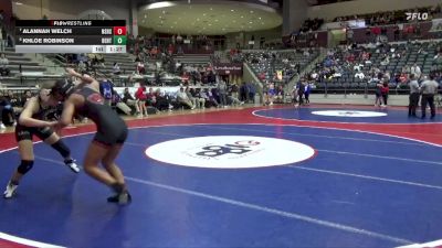 6A 135 lbs Cons. Semi - Khloe Robinson, Bentonville vs Alannah Welch, Northside