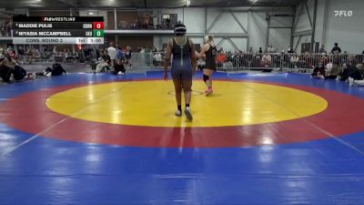 180 lbs Cons. Round 3 - Maddie Pulis, Cornell College vs Niyasia McCampbell, Lakeland University