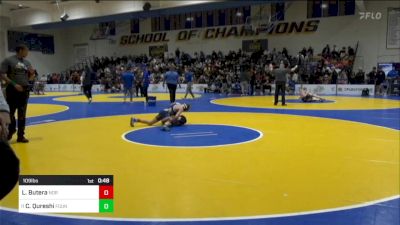 109 lbs Consi Of 16 #2 - Luca Butera, Norwin (PA) vs Christopher Qureshi, Fountain Valley