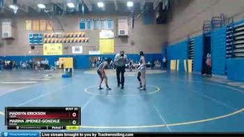115 lbs Champ. Round 1 - Marina Jimenez-Gonzalez, Kelso vs Madisyn Erickson, Yelm