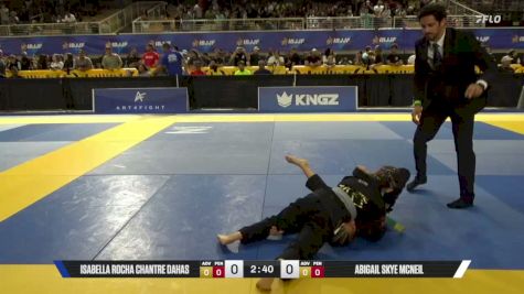 Abigail Skye McNeil vs Isabella Rocha Chantre Dahas 2026 Pan Kids Jiu-Jitsu IBJJF Championship