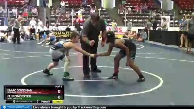 101 lbs Round 3 (6 Team) - Isaac Goodman, Donahue Wrestling Academy vs MJ Poindexter, ARES White