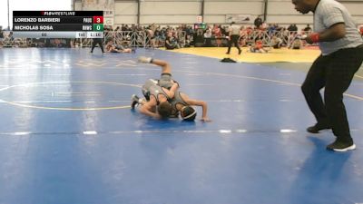 60 lbs Round 3 - 12:00pm Friday - Lorenzo Barbieri, PA USA vs Nicholas Sosa, Rough House W.C., CA