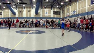 10U Boys FS - 53-58 Champ. Round 2 - Xander Strain, Franklin Wrestling Club vs Emmett Whitney, Bloomington South Wrestling Club