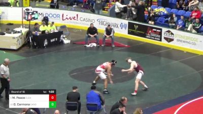 252 lbs Round Of 16 - Matthew Peace, Clearfield vs Dakota Carmona, Canon McMillan