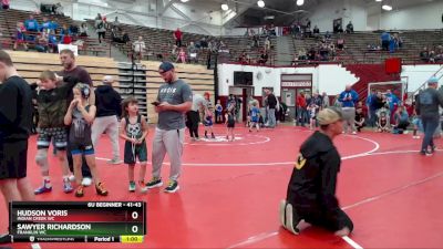 41-43 lbs Round 1 - Sawyer Richardson, Franklin WC vs Hudson Voris, Indian Creek WC