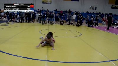62 lbs Champ. Round 2 - Weston Craver, Fighting Squirrels Wrestling Club vs Abel Pedraza, Suples Wrestling Club