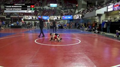 52 lbs Cons. Round 2 - Baylor Steadman, Sidney Wrestling Club vs Caleb Morehouse, Glasgow Wrestling Club