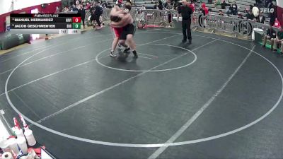 285 lbs Cons. Semi - Jacob Geschwenter, Sunnyslope High School vs Manuel Hernandez, Arbor View