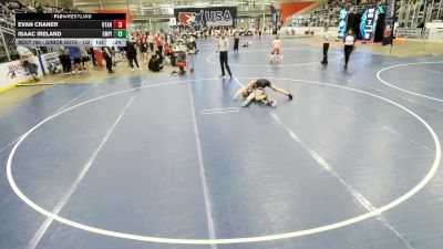 Junior Boys - 132 lbs Cons. Round 2 - Isaac Ireland, Empire vs Evan Craner, Utah