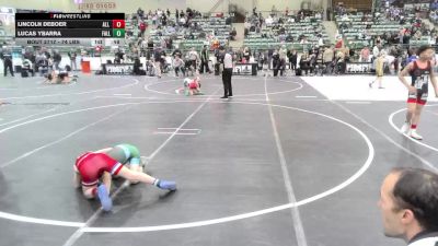 74 lbs Quarterfinal - Lincoln DeBoer, All In Wr Acd vs Lucas Ybarra, Fallon Outlaws WC