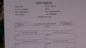 106 lbs Finals Sean Button Kellam vs Henry Vasquez Wakefield