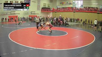 190 lbs Champ. Round 1 - Dallas Stryker Simmons, White River vs David Santos, Hillsboro