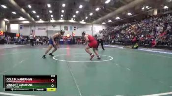 220 lbs Semis & 1st Wrestleback (8 Team) - Cole D. Haberman, Omaha Westside vs Vincent Genatone, North Platte