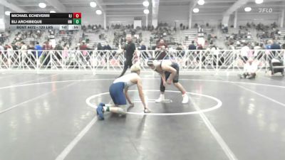 120 lbs Consi Of 32 #1 - Michael Echeverri, NJ vs Eli Archibeque, NM