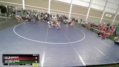 140 lbs Round 1 (4 Team) - Victoria Byrne, Mat Demons vs Lily Blakesley, Utah Red