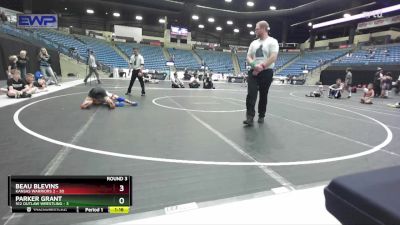 76 lbs Round 3 (10 Team) - Beau Blevins, Kansas Warriors 2 vs Parker Grant, 512 Outlaw Wrestling