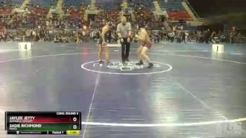 170 lbs Cons. Round 3 - Jaylee Jetty, Bismarck Century vs Sadie Richmond, Minot