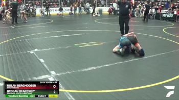 57 lbs Quarterfinal - Brogan Beardsley, Corunna Youth Wrestling vs Nolan Bergmooser, Brighton WC