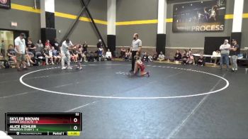 52 lbs Round 1 (4 Team) - Skyler Brown, Badger Girls Elite vs Alice Kohler, Minnesota Storm 2