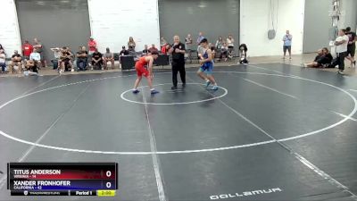 110 lbs Quarters & 1st Wb (16 Team) - Titus Anderson, Virginia vs Xander Fronhofer, California