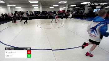 124 lbs Semifinal - Aydin Lamb, Red Roots Wrestling Club vs Kai LY, KRAZY Monkeys
