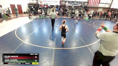 70 lbs Quarterfinal - Kyler Haslem, Uintah vs Kord Hughes, Total Domination Wrestling Club