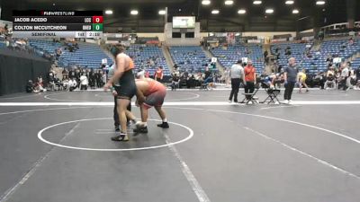 285 lbs Semifinal - Colton Mccutcheon, Doane University vs Jacob Acedo, Labette Community College