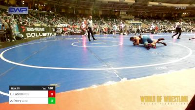 145 lbs Quarterfinal - Luke Lucero, ReZults Wrestling vs Amir Perry, Cordoba Trained