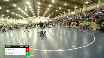 75 lbs Cons. Round 4 - McCrae Hawkes, Bear River vs Jack Francis, Southern Idaho Wrestling Club