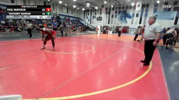 215 lbs Champ. Round 2 - Zachary Haggar, Valhalla vs Paul Marcelin, El Cajon Valley