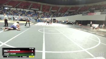 3A-285 lbs Quarterfinal - Brett Highburger, Elmira vs Wyatt Julian, Lakeview