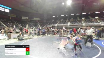 98 lbs Quarterfinal - Dominic Ornelas, Bear Creek Jr. Wrestling vs Dylan Hansen, Douglas WC
