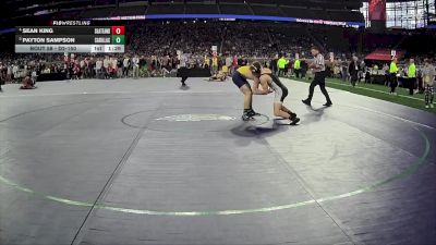 D2-150 lbs Champ. Round 1 - Payton Sampson, Cadillac HS vs Sean King, Southgate Anderson HS