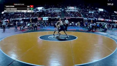 AA - 157 lbs Quarterfinal - Luke Widman, Missoula Sentinel vs Jack Ryan, Billings West