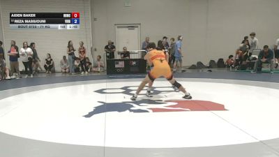 71 kg Champ. Rd Of 64 - Aiden Baker, Nyssa Bulldog Mat Club vs Reza Massjouni, Virginia